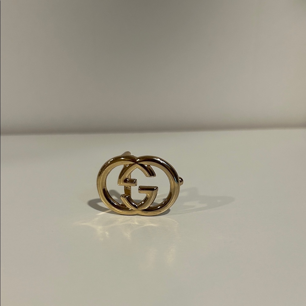 Gucci Mini Gold Double G Logo Belt Buckle